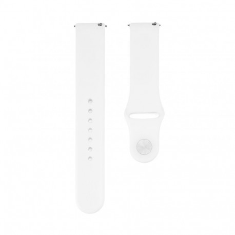 Connect 22mm Silicone Loop Watch Strap (S/M 110mm) White