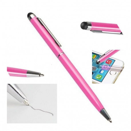 iLike PN1 Universal 2in1 Capacitive Touch Stylus with Pen (Smartphone and Tablet PC) Pink