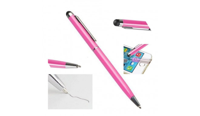 iLike PN1 Universal 2in1 Capacitive Touch Stylus with Pen (Smartphone and Tablet PC) Pink