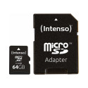 Intenso MEMORY MICRO SDXC 64GB C10/W/ADAPTER 3413490
