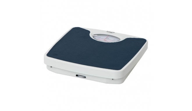 Adler Mechanical bathroom scale AD 8151b Maximum weight (capacity) 130 kg, Accuracy 1000 g, Blue/Whi