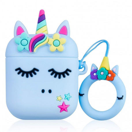 iLike - Cute Unicorn Airpods Case 1&2 Blue