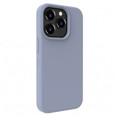 Evelatus Apple iPhone 15 Pro Max Premium Soft Touch Silicone Case Lavender Gray