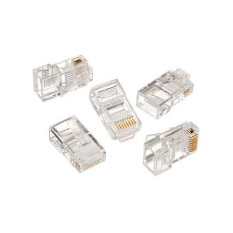 Cablexpert Modular plug 8P8C for solid LAN cable CAT5, UTP, 10 pcs. per bag