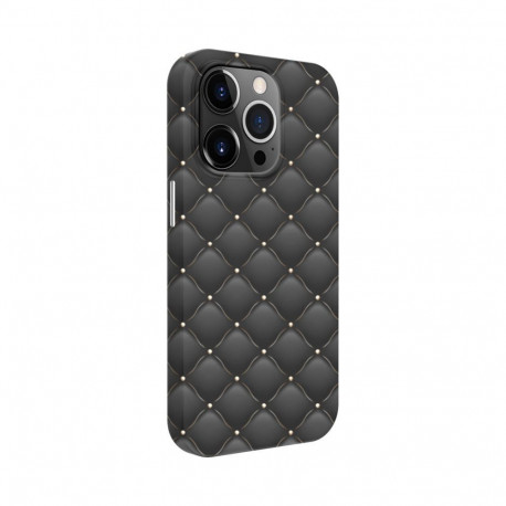 iLike Apple iPhone 14 Pro Max Cover Prowhite Customized Print Design Gray