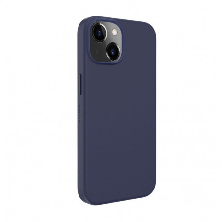 Evelatus Apple iPhone 14 Genuine Leather Case with MagSafe Blue
