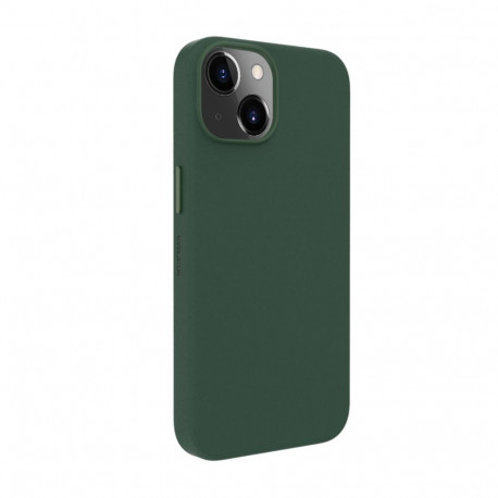 Evelatus Apple iPhone 14 Genuine Leather Case with MagSafe Dark Green