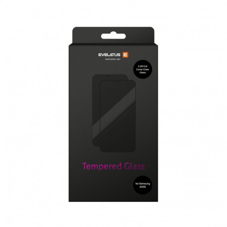 Evelatus Samsung Samsung Galaxy A03s 2.5D Full Cover Japan Glue Glass Anti-Static