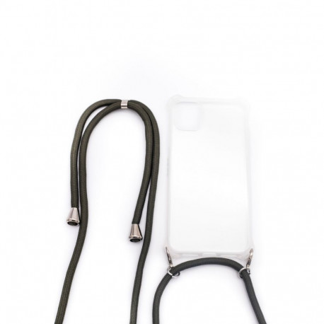 Evelatus Samsung A50s Case with rope Green Transparent