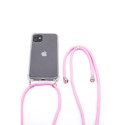 Evelatus Samsung A30s Case with rope Pink Transparent