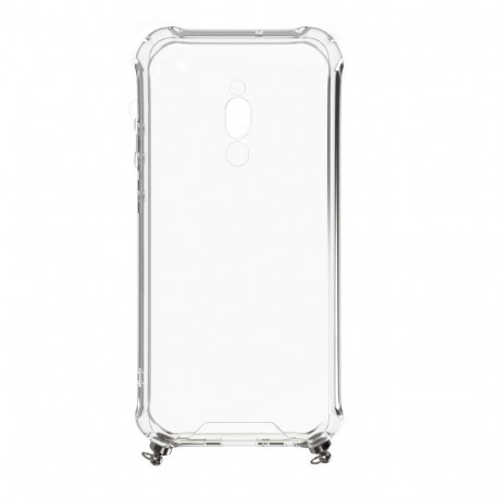 Evelatus Xiaomi Redmi 8 Silicone Transparent with Necklace TPU Strap Silver
