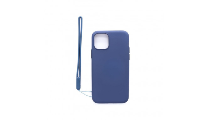 Evelatus Apple iPhone 11 Pro Soft Touch Silicone Case with Strap Dark Blue
