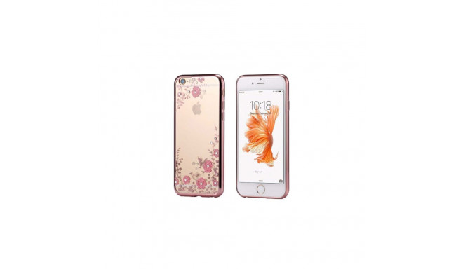 iLike Xiaomi Xiaomi Redmi Note 8 / Redmi Note 8 2021 Back Case FLOWER Rose Gold