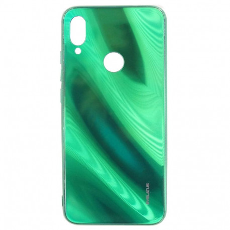Evelatus Xiaomi Note 7 Water Ripple Full Color Electroplating Tempered Glass Case Green