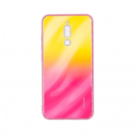 Evelatus Xiaomi Redmi 8 Water Ripple Gradient Color Anti-Explosion Tempered Glass Case Gradient Yell