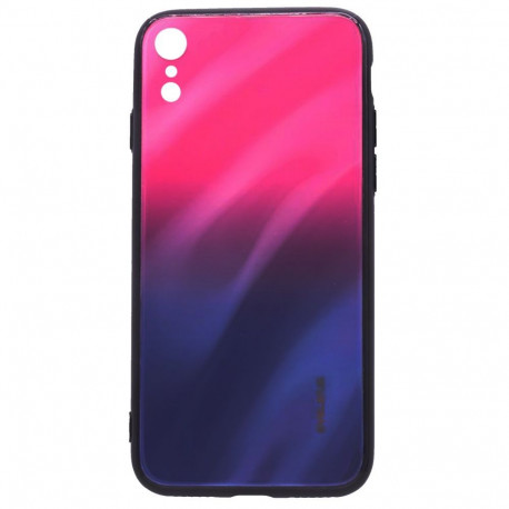 Evelatus Apple iPhone XR Water Ripple Gradient Color Anti-Explosion Tempered Glass Case Gradient Pin