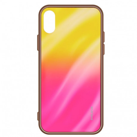 Evelatus Samsung Galaxy A20e Water Ripple Gradient Color Anti-Explosion Tempered Glass Case Gradient