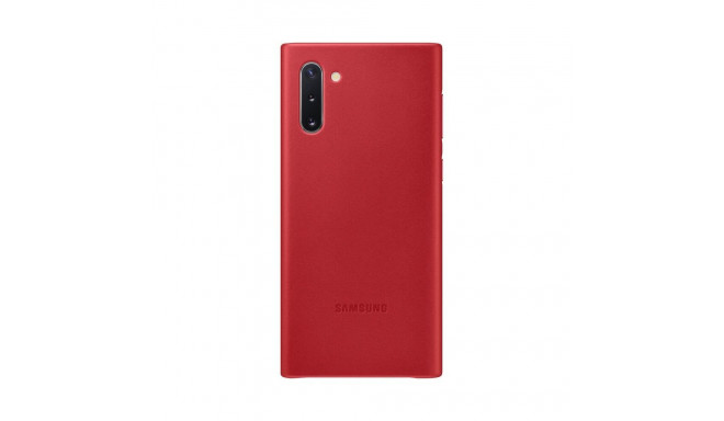 Samsung Galaxy Note 10 Leather Cover case Red