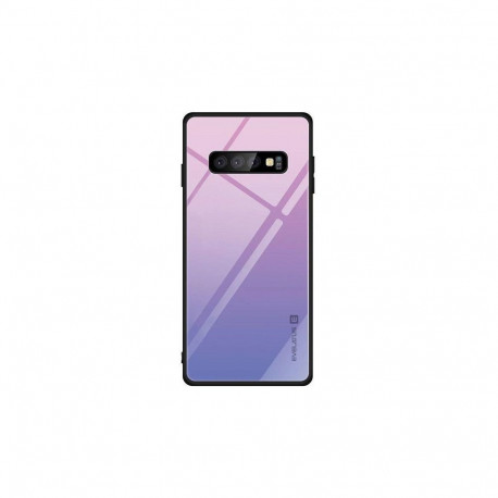 Evelatus Samsung Galaxy A7 2018 Gradient Glass Case 2 Bubble Gum