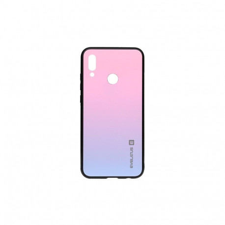 Evelatus Huawei Y7 2019 Gradient Glass Case 2 Bubble Gum