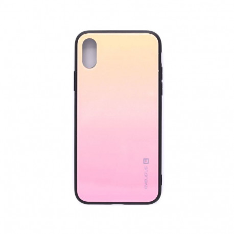 Evelatus Apple iPhone X/Xs Gradient Glass Case 1 Mild Melon