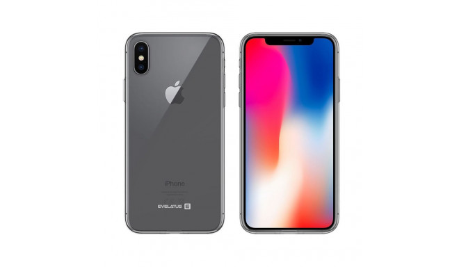 Evelatus Apple iPhone X Clear Silicone Case 1.5mm TPU Transparent