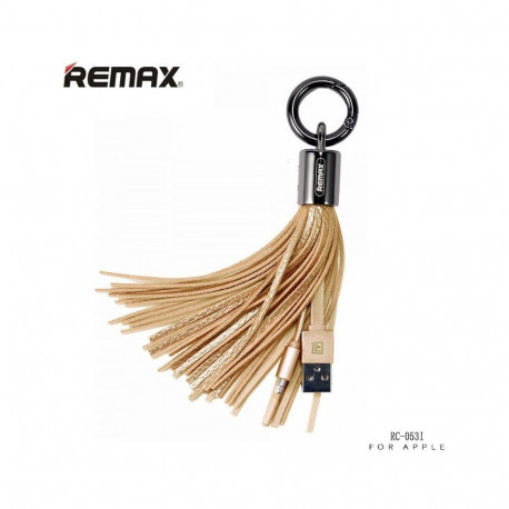 Remax Apple Tassels Ring Data Cable for Lightning Gold