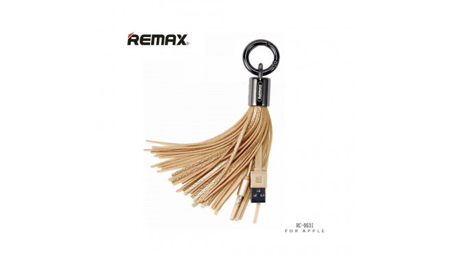 Remax Apple Tassels Ring Data Cable for Lightning Gold