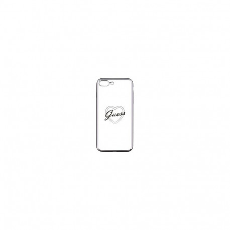 Guess Apple iPhone 7 Plus / 8 Plus Apple Heart TPU Case Silver
