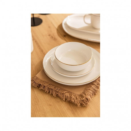 kauss kuldse servaga valge 510ml