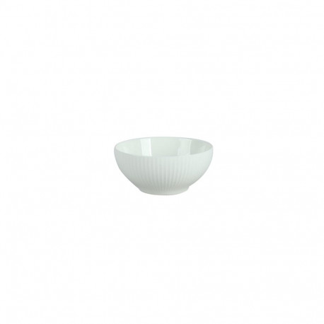 BOWL VERTICAL LINES WHITE 11CM