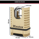 Master Lock Excell tabalukuga piirdega sangaga M1177EURDCC