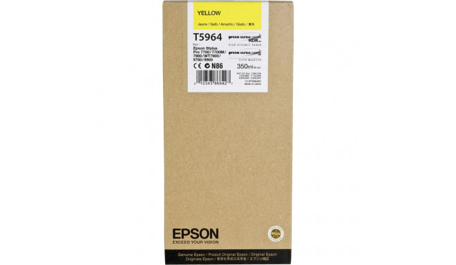 Epson ink cartridge yellow T 596  350 ml             T 5964