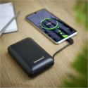 Intenso Powerbank XC10000 must USB-A+USB-C kaabliga 10000 mAh