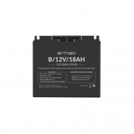 UNIVERSAL BATTERY ARMAC VRLA AGM 12V/18AH