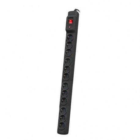 SURGE PROTECTOR ARMAC MULTI 12M/10A RACK 19" 3M 12X FRENCH OUTLETS BLACK