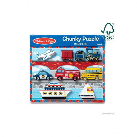 MELISSA & DOUG Vehicles Chunky Puzzle