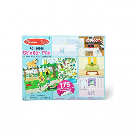 MELISSA & DOUG korduvkasutatavad kleebised Kodu