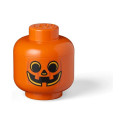 Room Copenhagen LEGO Storage Head "Pumpkin", small, storage box (orange / black)