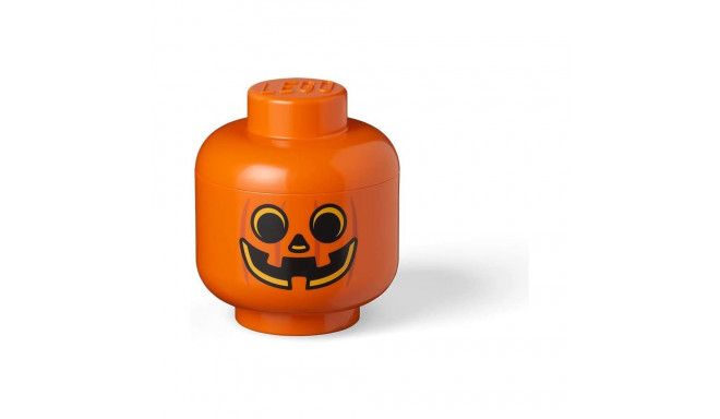 Room Copenhagen LEGO Storage Head "Pumpkin", small, storage box (orange / black)
