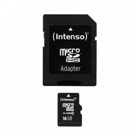 Intenso memory card microSDHC 16GB 20MB/s Class 10 + adapter