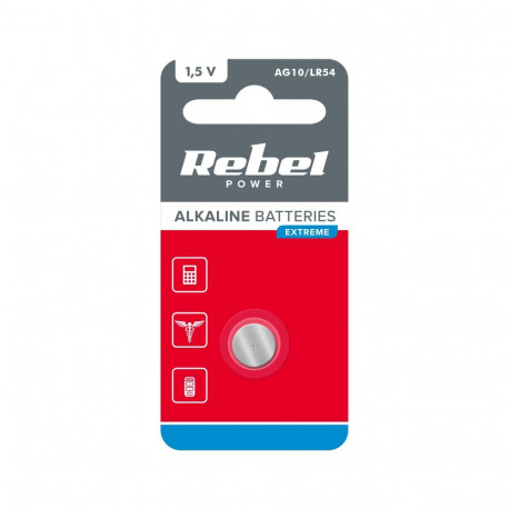 REBEL EXTREME AG10 patarei 1 tk/blister