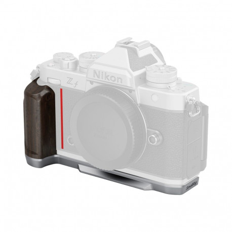 SmallRig L-kujuline kinnitusplaat 5707 puidust käepidemega Nikon Z f jaoks, hõbedane