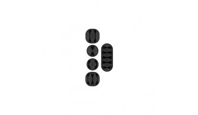 Goobay 70683 cable organizer Desk/Wall Cable clip Black 5 pc(s)