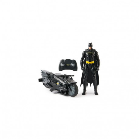 DC Comics , Batman Stealth Remote Control Batcycle with 12&quot; Batman Action Figure, Super Her