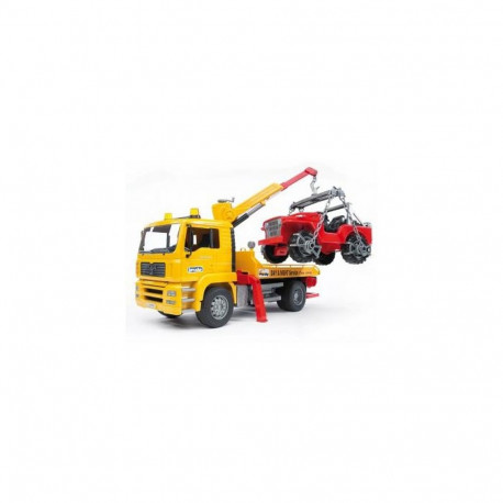 BRUDER MAN TGA Breakdown truck with cross country vehicle