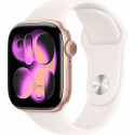 Apple Watch 11 GPS 42mm Sport Band M/L, rose gold/light blush (MEU44ET/A)