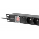 Surge protector Rack PDU 19" 1U 16A 7X 230V PL 2m black