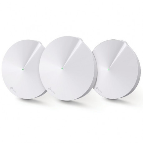 The TP-Link Deco M5 (3-Pack) is a Whole Home Mesh Wi-Fi system designed to eliminat