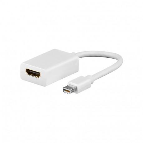 Goobay mini DisplayPort/HDMI adapterkaabel 1.1 51729 valge mini DisplayPort isane HDMI emane (Type A